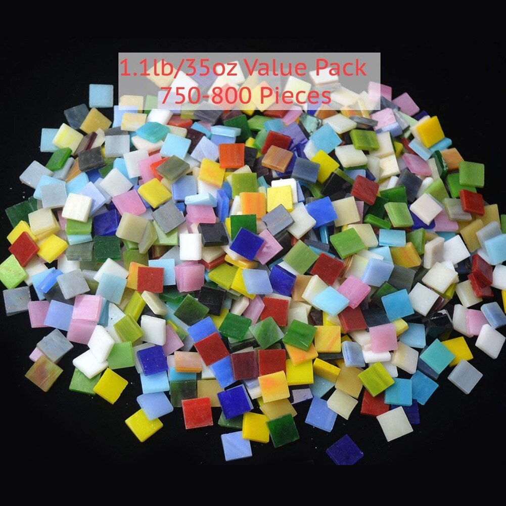 360 piezas, azulejos de mosaico, vidrieras, colores surtidos para Arte, artesanía y decoración del hogar HYD88