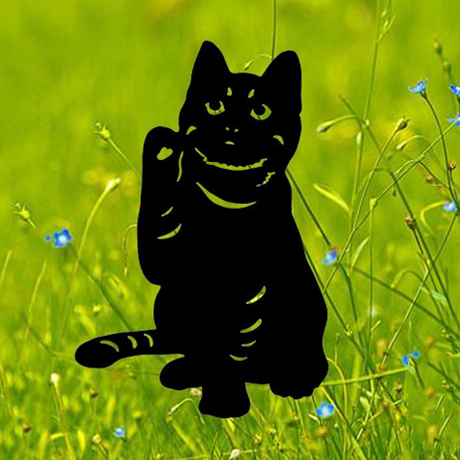 Acryl Kat Tuinbeelden Zwarte Kat Silhouet Kat Decoratieve Tuin Stakes