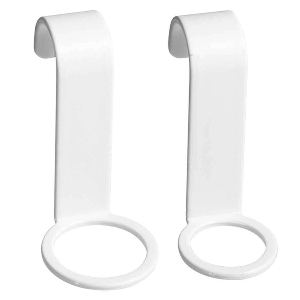 Bouteille de rangement polyvalente support suspendu mural S crochet 8 pièces maison porte-shampooing gain de place salle de bain toilette ABS blanc