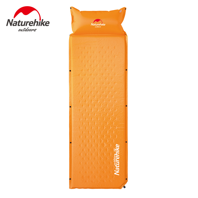 Automatische Opblaasbare Matras Outdoor Draagbare Enkele Matras In De Kamp Vochtwerende Colchao Inflavel Camping Tent: orange