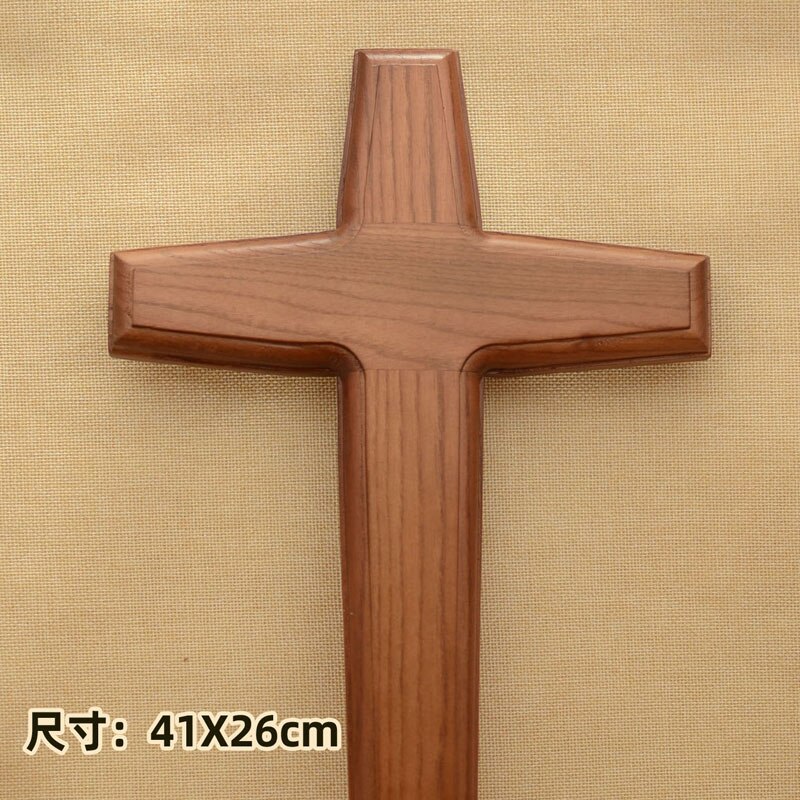 Massief Hout Cross Christian Muur Opknoping Traditionele Houten Kruisen Voor Muur Jezus Katholieke Jezus Christus Jezus Croix Kruisbeeld