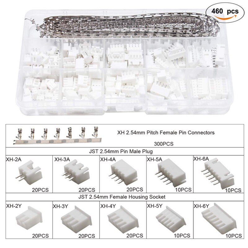 2.8 / 4.8 / 6.3mm Insulated Concave Spade Crimp Terminal Sheath, Insulated Sleeve, Wire Winding Connector Crimping Tool Set: 450pcs