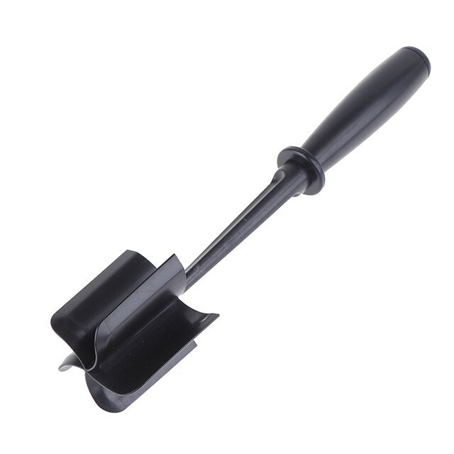 Mix Meat Chopper Heat Resistant Nylon Meat Masher for Hamburger Ground Beef Smasher Non Stick Cookware Utensils: Black Meat Chopper