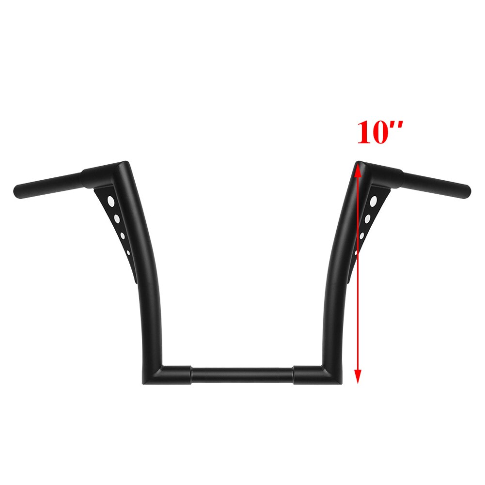 Guidon de moto Z Bar Glisser Les Barres 12 &quot;14&quot; Lever 1 1/4 Guidon Hauteur Singe Cintres Pour Harley Softail Chopper Sportster: 10inch Handlebar