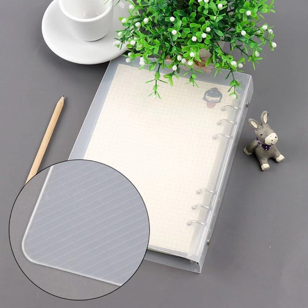 A6/A5/B5 Six-Hole Transparent Waterproof Binder Multi-Function File Folder Removable
