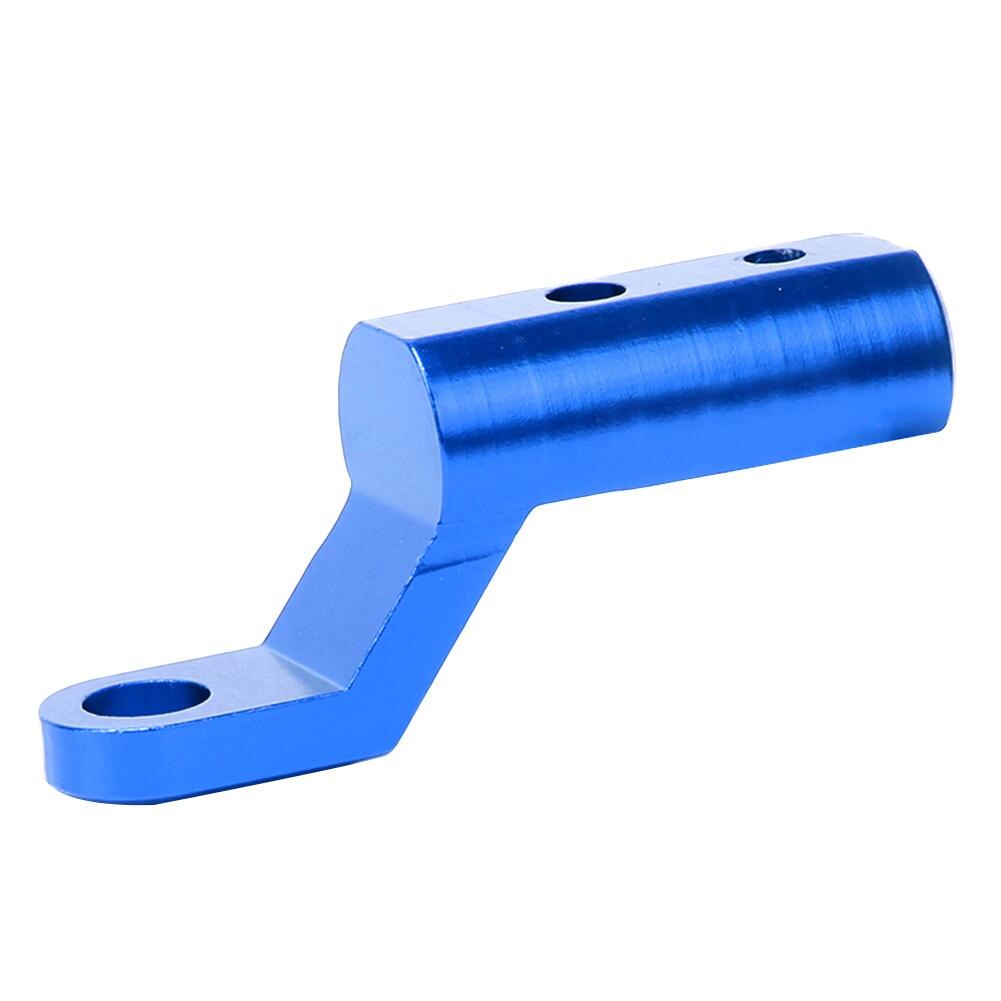 Extensor Universal de espejo retrovisor de motocicleta, soporte adaptador de extensión de espejo retrovisor de aleación de aluminio: Azul