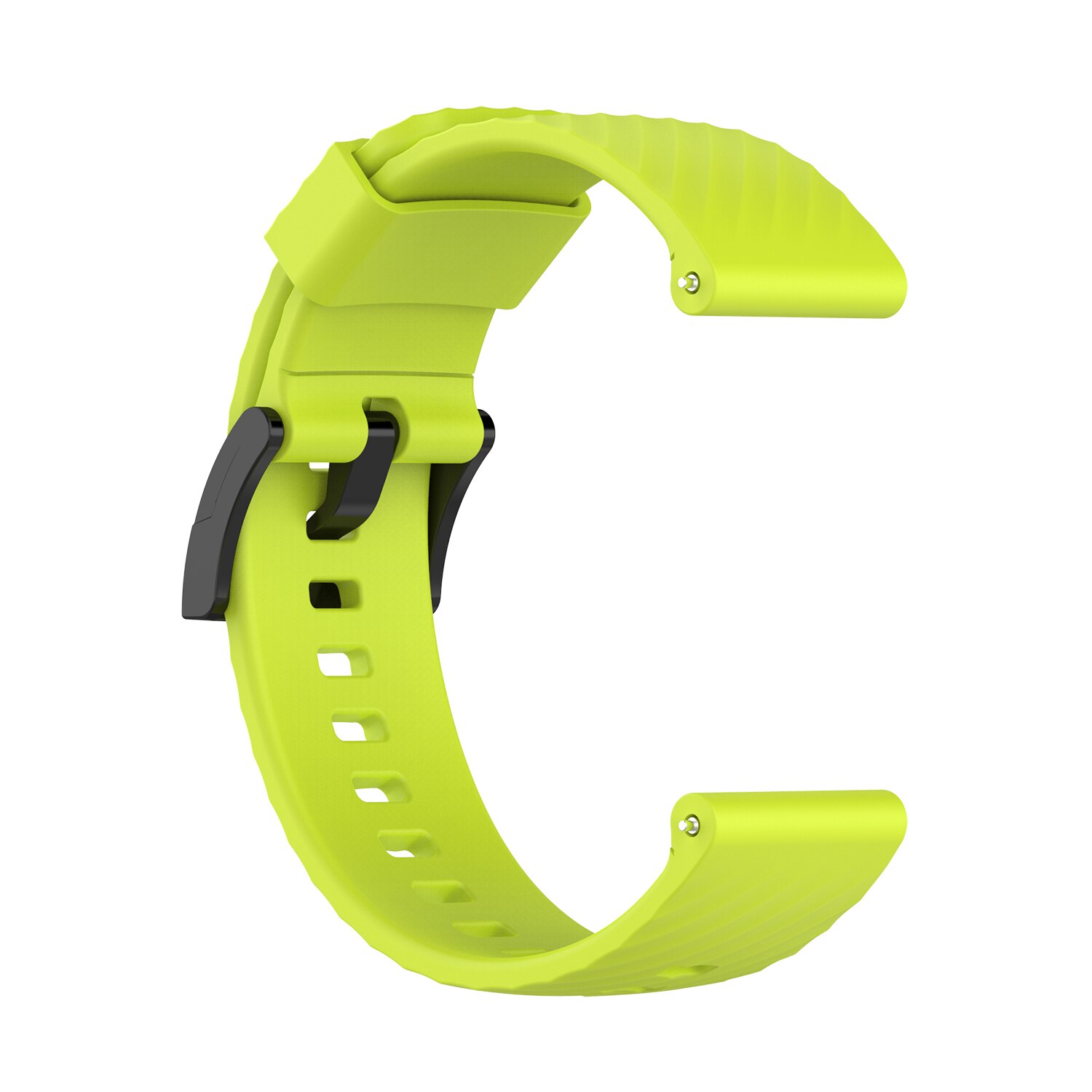 24Mm Sport Siliconen Band Voor Suunto 9/9 Baro Polsband Voor Suunto 7/D5 Horloge Band Watchand Armband Vervangen accessoires: Lime