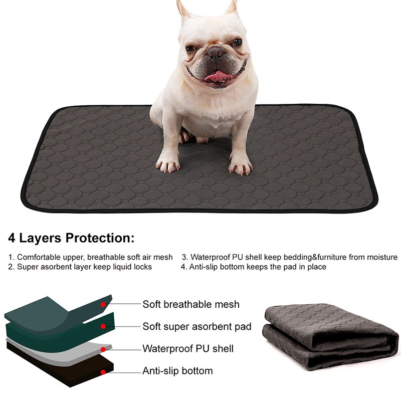 Wasbaar Hond Pee Pads Luier Voor Pet Puppy Herbruikbare Pads Pet Training Mat Bed Sofa Matras Protector Cover