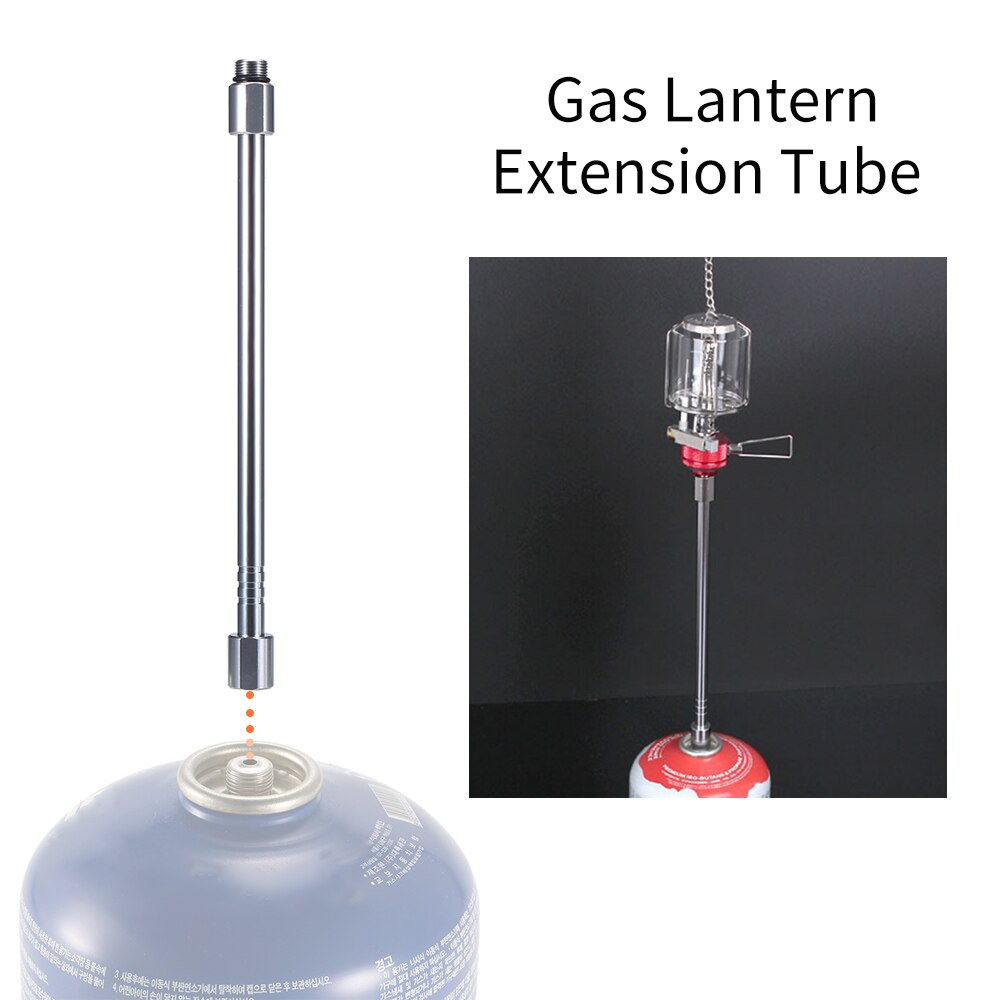 Lanterne à gaz rallonge Tube coup torche rallonge poteau Camping lampe rallonge cuisinière gaz réservoir convertisseur rallonge tige