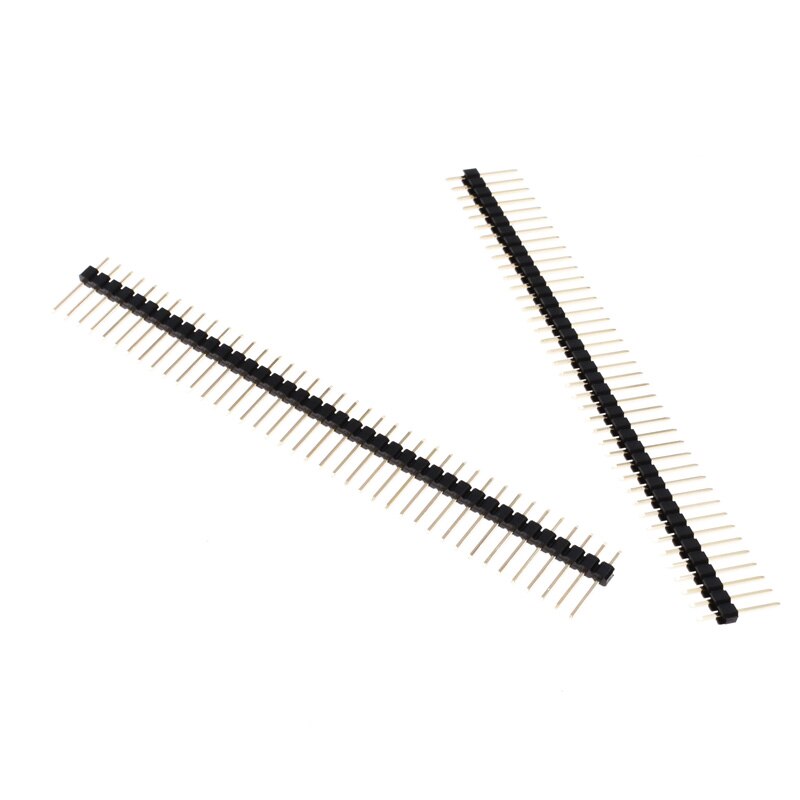 10PCS/Lot 2mm 40 Pin Male Single Row Pin Header Strip 1*40P 2.0mm11-20mm male pin header copper connector: 11MM 2.0