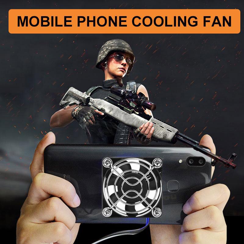 Universal bærbar mobiltelefon kjøler usb kjøle pad kjøler vifte gamepad spill mute radiator kontroller heatsink gaming shooter