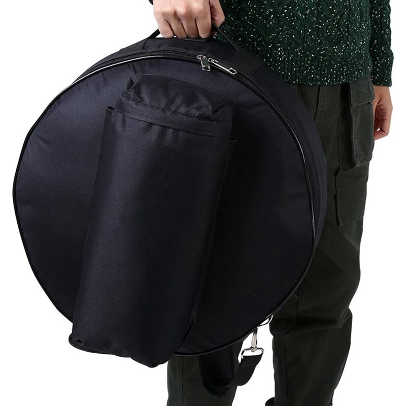 HK.LADE Snare Trommel Tasche, Tragbare Oxford Tuch Snare Trommel Rucksack Wasserdicht Fall mit Außerhalb Taschen Abnehmbare Schulter Gurt
