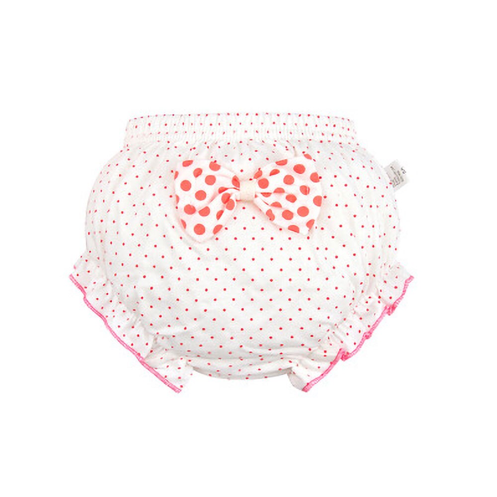 Culotte à pois pour femmes de 1 à 3 ans, sous-vêtements mignons et chauds pour petites filles, avec nœud,