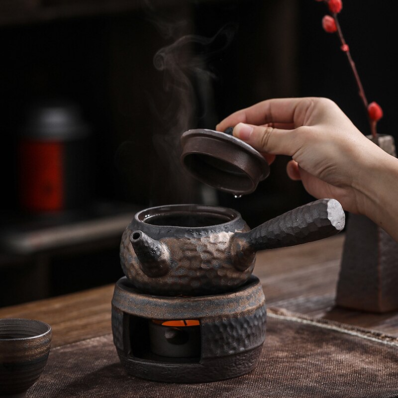 Peukerty Keramische theepot warmhouder warmer isolatie koffie water warmer kaars verwarming houder B