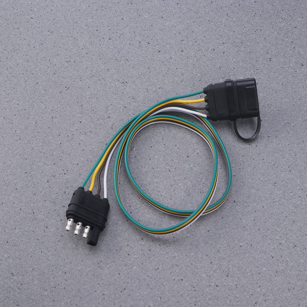 4 Wire Flat Extension 4-Way Flat Connector Plug Socket for Trailer A30