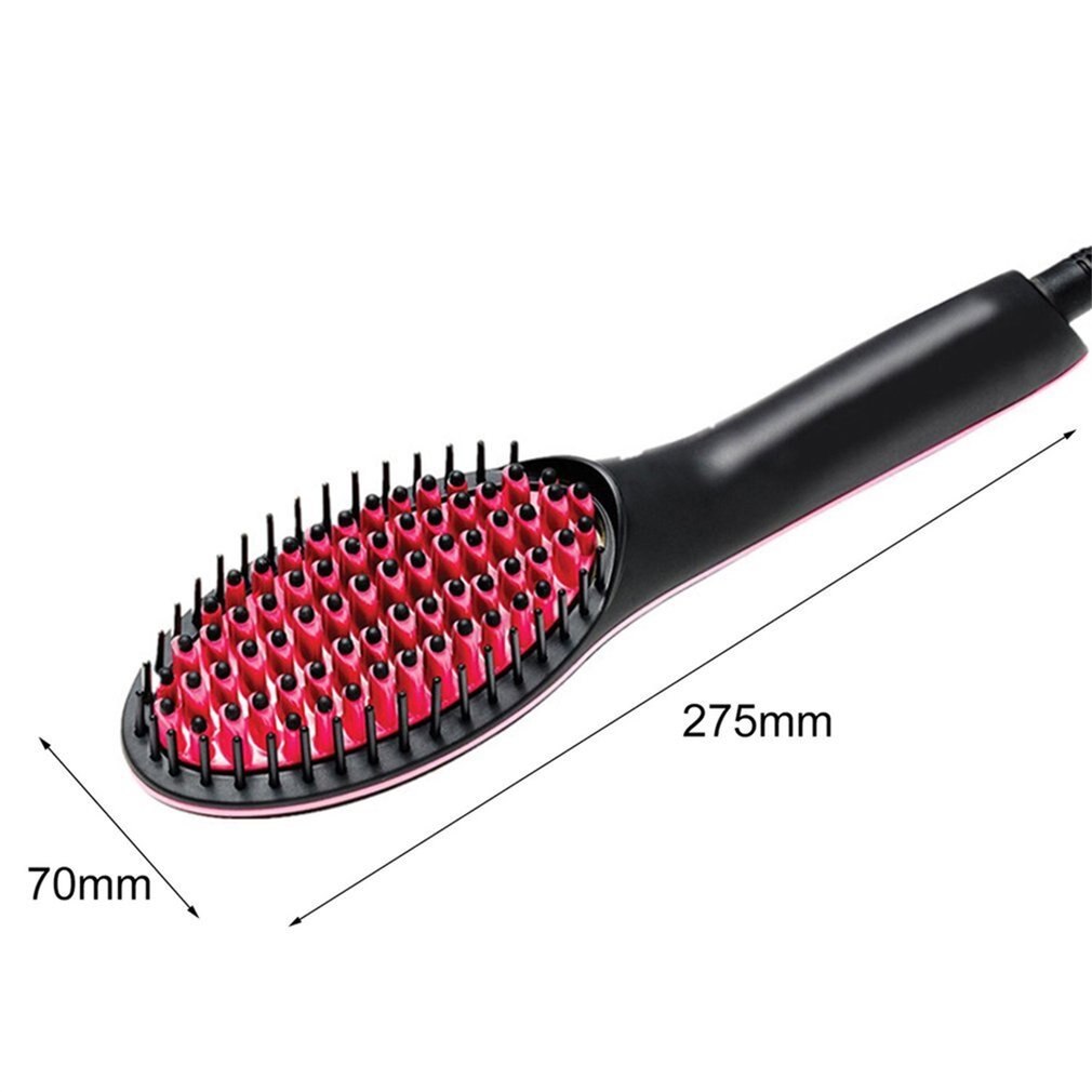 Ceramic Electric Hair Brush Straightening Irons LCD Display Fast Hair Straightener Comb Hairstlye EU AU US Plug