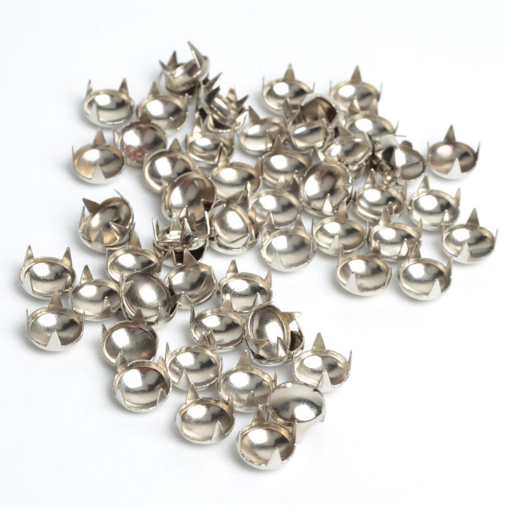 Tachuelas redondas de 10mm, tachuelas de punta de nailon para artesanía de cuero, pulseras, bolsas, remaches, ropa, ropa, costura, 100 Uds.