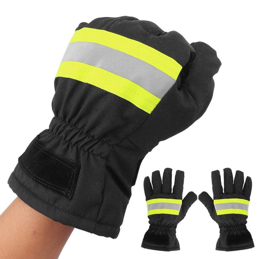 Guantes ignífugos emniyet kemeri para combatir el fuego resistentes al calor, resistentes al agua, transpirables, protección para manos de bombero