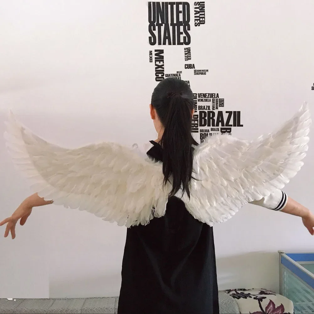 Princess Women Kids LED Glow Light Angel Feather Wing Fairy Girls Props Party Costume Wedding Decoration Christmas Halloween