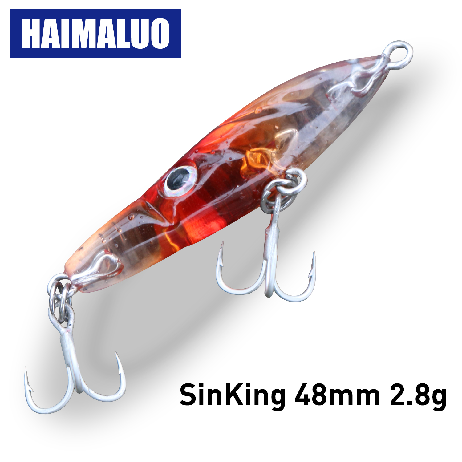HAIMALUO Kleine Vis Harde Vissen Lokt Mini Zinken Potlood Lokken 48mm 2.8g Forel Baars Aas Rolling visaas Rotsvissen