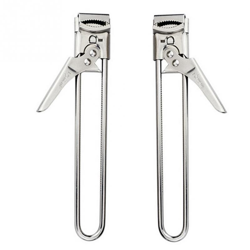 Profissional portátil ajustável manual de aço inoxidável jar tampa abridor garra abridor lata suprimentos cozinha acessórios