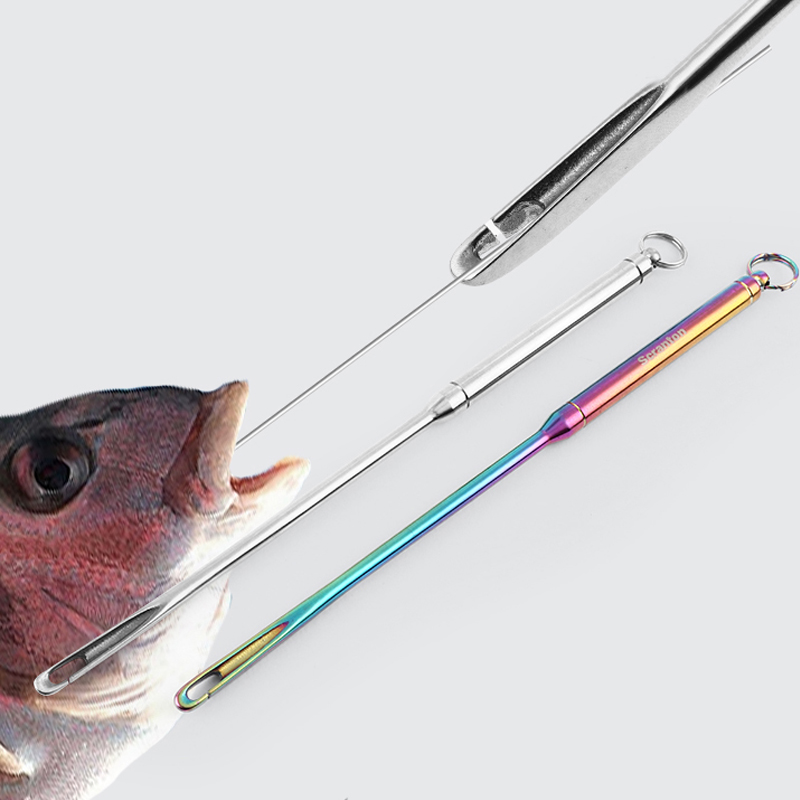 2024 Vissen Unhook Blind Poke Deep Throat Onthaak Roestvrij Stalen Handvat Vissen Haak