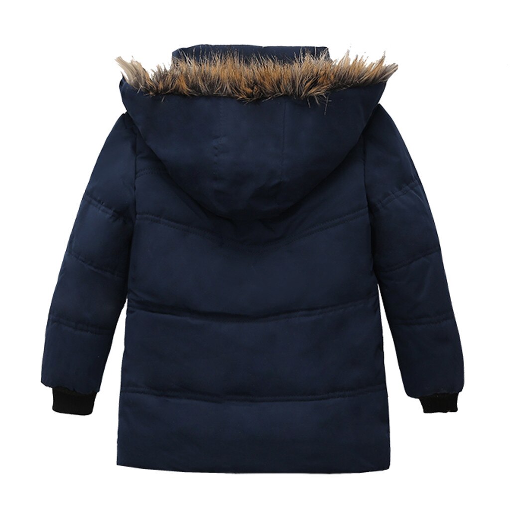 Ropa de invierno para niños, chaqueta de lana acolchada de algodón, parkas, abrigo grueso con capucha, abrigo largo para bebé,