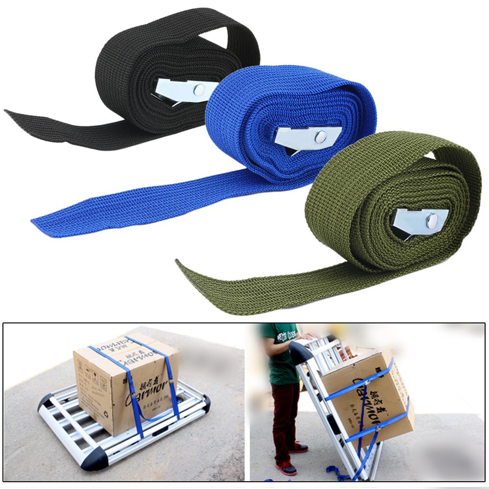4 pcs 2.5cm * 200cm Cargo Lashing Polyester Webbing Straps Hold and Secure Ratchet Tie Down with Cam Buckle Winch Strap
