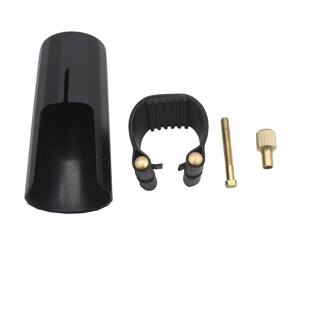 Bocchino per sassofono Soprano tenore contralto Clip per morsetto in pelle PU + cappuccio accessori per strumenti musicali per sassofono Sax