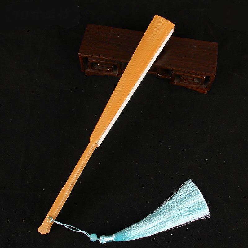 Chinese Brush Pen Calligraphy Paper Fan Ink Painting Creation Rice Paper Ventilador Blank Men/women Folding Xuan Paper Hand Fan