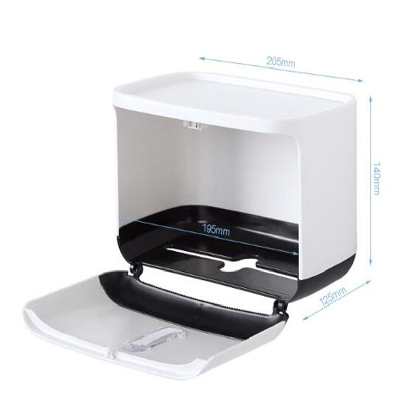 Badkamer wandgemonteerde toiletrolhouder, opbergplanken, lade, tissuepapierdoos, waterdichte opbergrekhouders