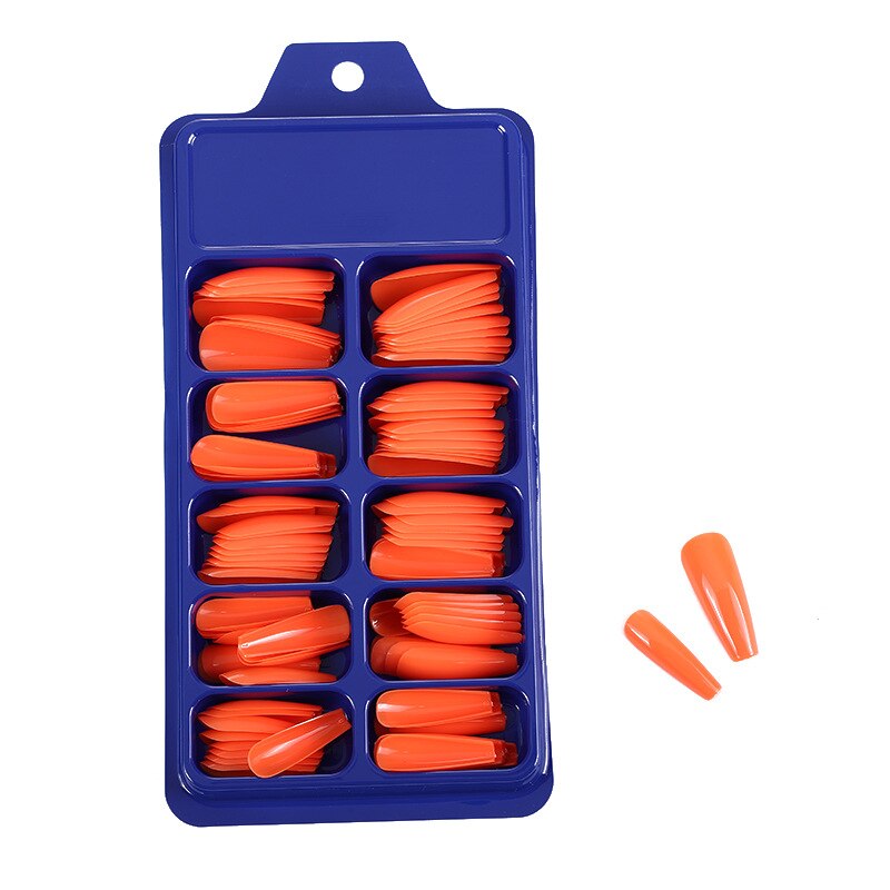 Uñas postizas de plástico para manicura, 100 Uds.: 05
