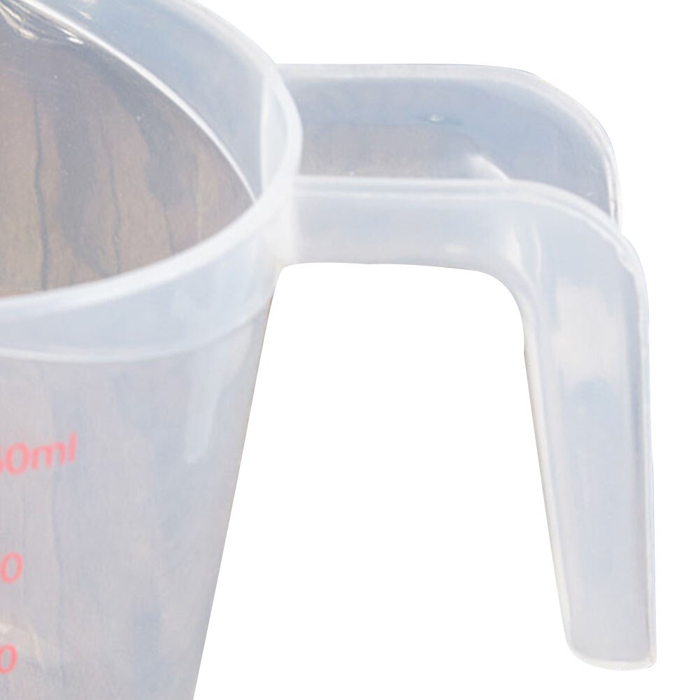 Jarra medidora de plástico para medir la superficie del Caño, taza medidora de cocina con graduación para hornear, medida líquida, 250/500/1000ML