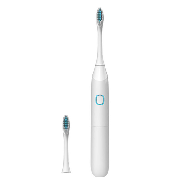 Ultrasonic Electric Toothbrush Sonic wave 360° Teeth Brush For Adult Waterproof IPX7 With 10 Brush Heads Rechargeable USB Charge: 109 White Battery