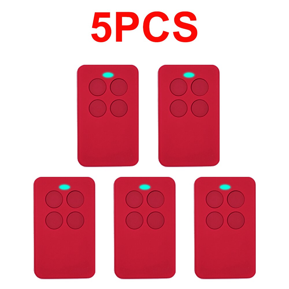 Garage Remote Clone CLEMSA MASTERCODE MV1 ERREKA IRRIS ROLLER SOL VEGA ROPER NEO MINI JCM GO Fixed Rolling Code: 5PCS Red