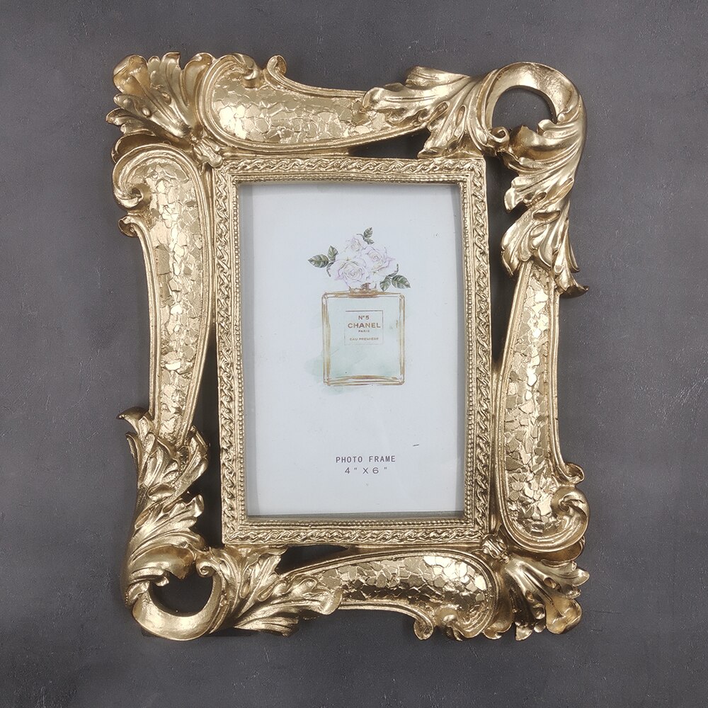 6 inch europese luxe fotolijst, bruiloftsfoto's, verticaal en horizontaal, set voor tweeërlei gebruik, retro wandlijst: B