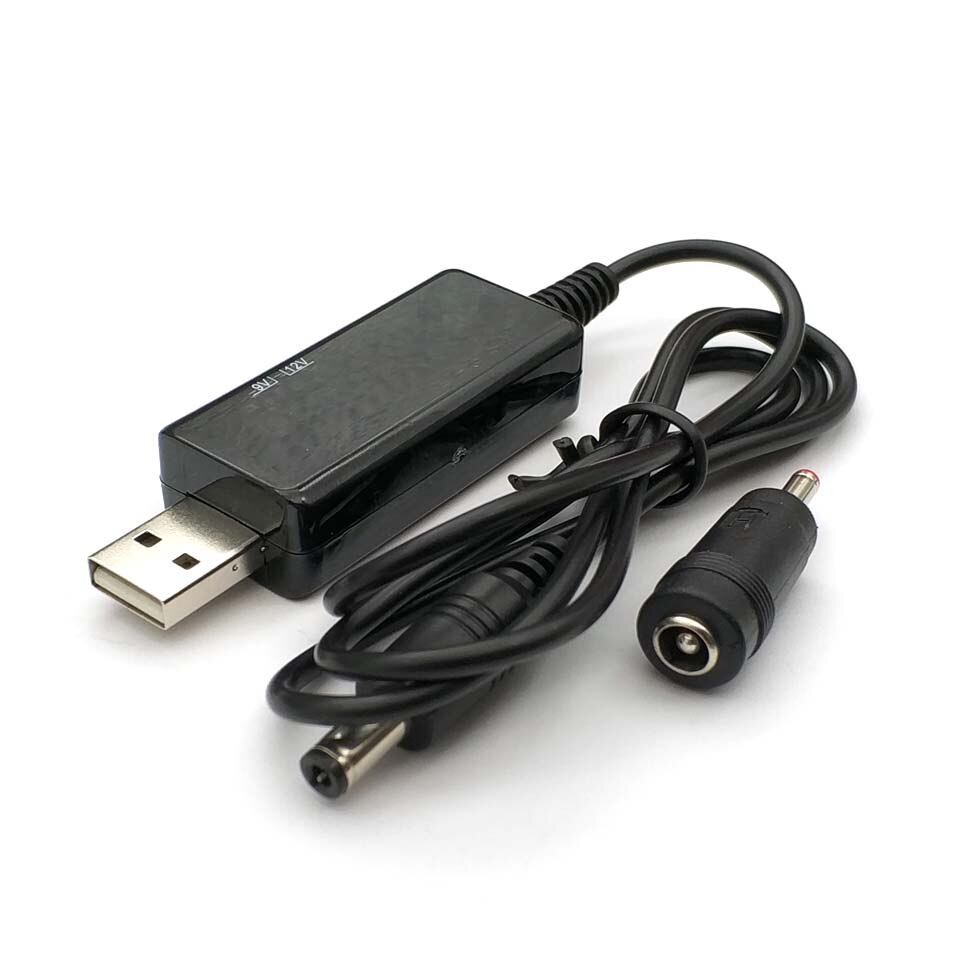 Usb Boost Converter Dc 5V 9V 12V Usb Step-Up Converter Kabel + 3.5X1.35Mm Connector Voor Voeding/Lader/Power Converter