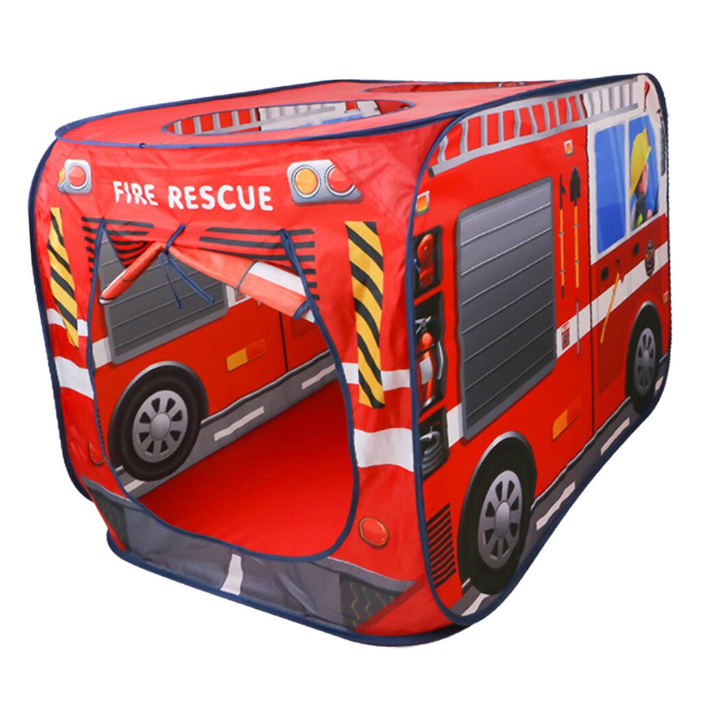 Enfants jouent tente drôle semblant jouer voiture tentes jardin anniversaire jouets: Fire Truck