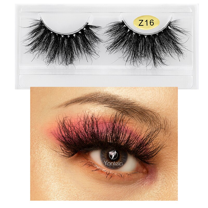 Mink lashes 3d mink eyelashes Natural long real mink Cruelty free 100% Handmade Natural eye lashes Mink eyelashes: Z-16