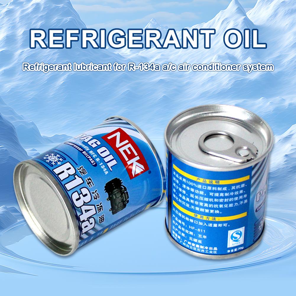 70ML Auto R134a Refrigerant Oil Compressor Oil Automotive A/C AC Air Conditioning System Refrigerant For Car Truck Bus Accessory