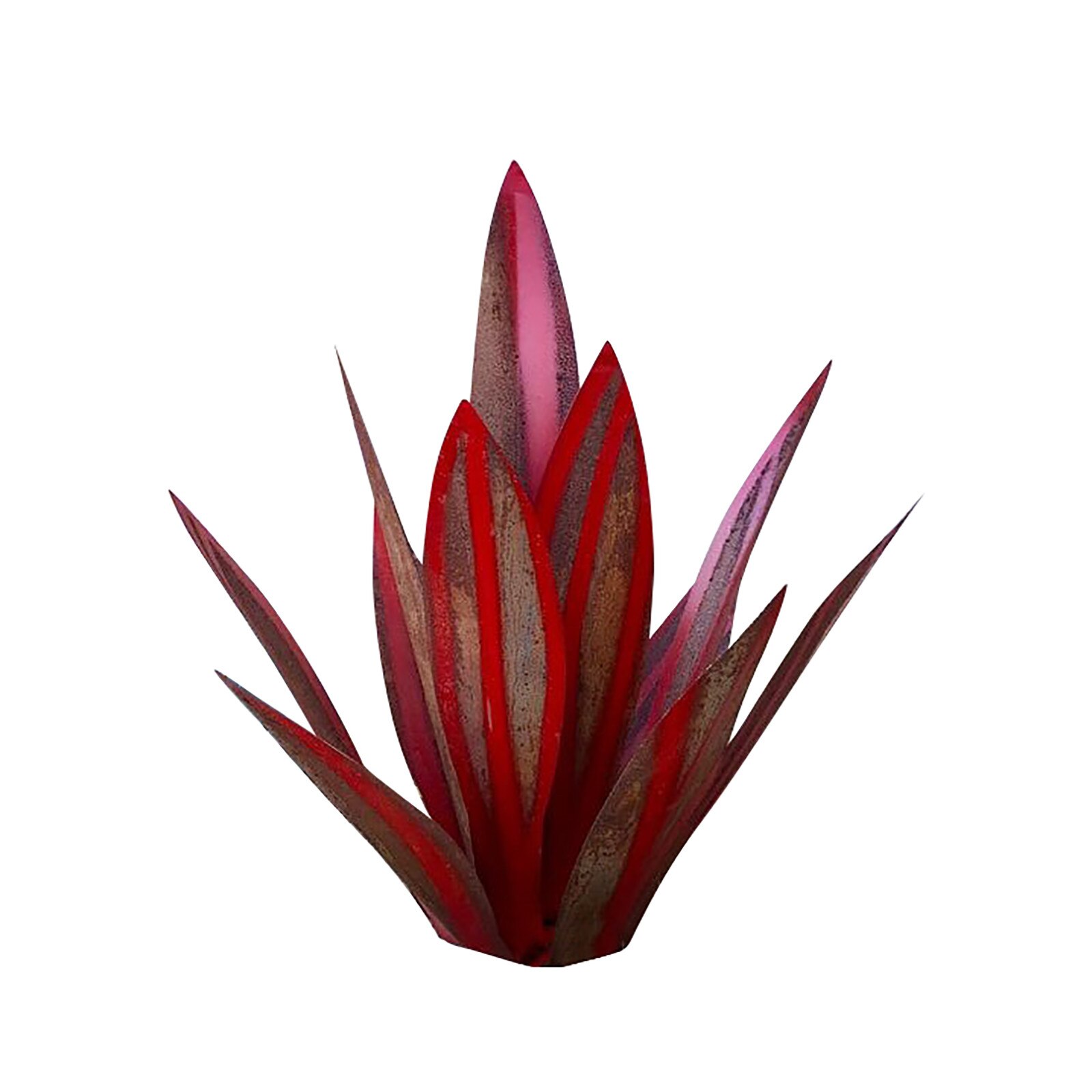 31cm Diy Art Tequila Rustic Sculpture Garden Decoration Outdoor Yard Sculpture Home Decor, Tuin Decoratie, Jardin, 9 Leaves
