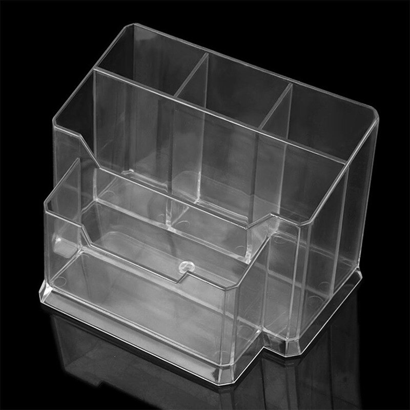 Manicure File Organizer Transparent Acrylic Box Nail Art Storage Case Empty Nail Brush Pen Holder Makup Organizer Box Container: E