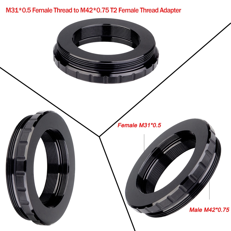 SVBONY M31*0.5 Female Thread,SV150 M31 to M42 internal thread ,M31 to M42 external ring,M31 to SCT adapter,M31 to 2 inch adapter