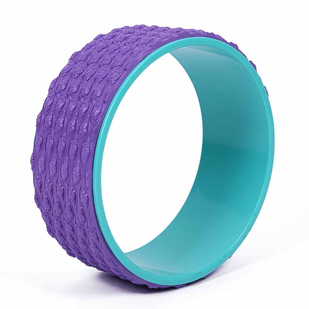 Yoga Wheel - 8mm Thick - 3D Massage Points - Back Training - TPE Material: Purple
