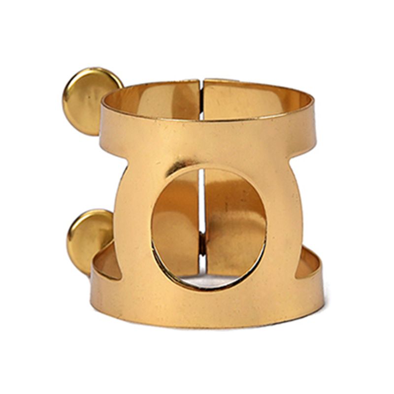 Pince d'embouchure de Ligature métallique pour clarinette E Alto Sax caoutchouc bakélite Q1FF