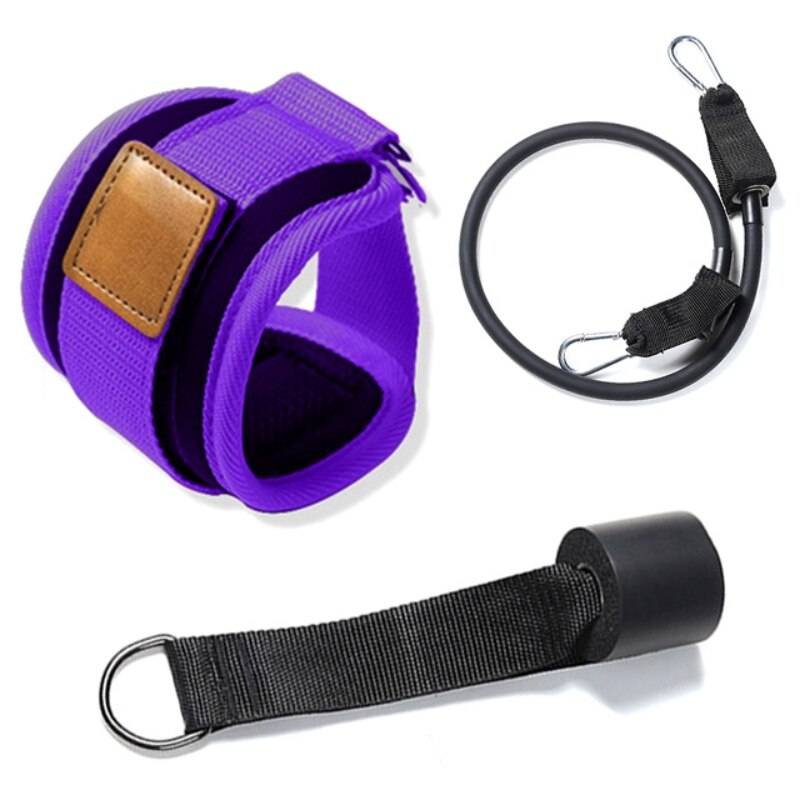 Fitness Resistance Bands Enkelbandjes Neopreen Enkelboeien Voor Kabel Machines Been Gym Workout: Purple Set