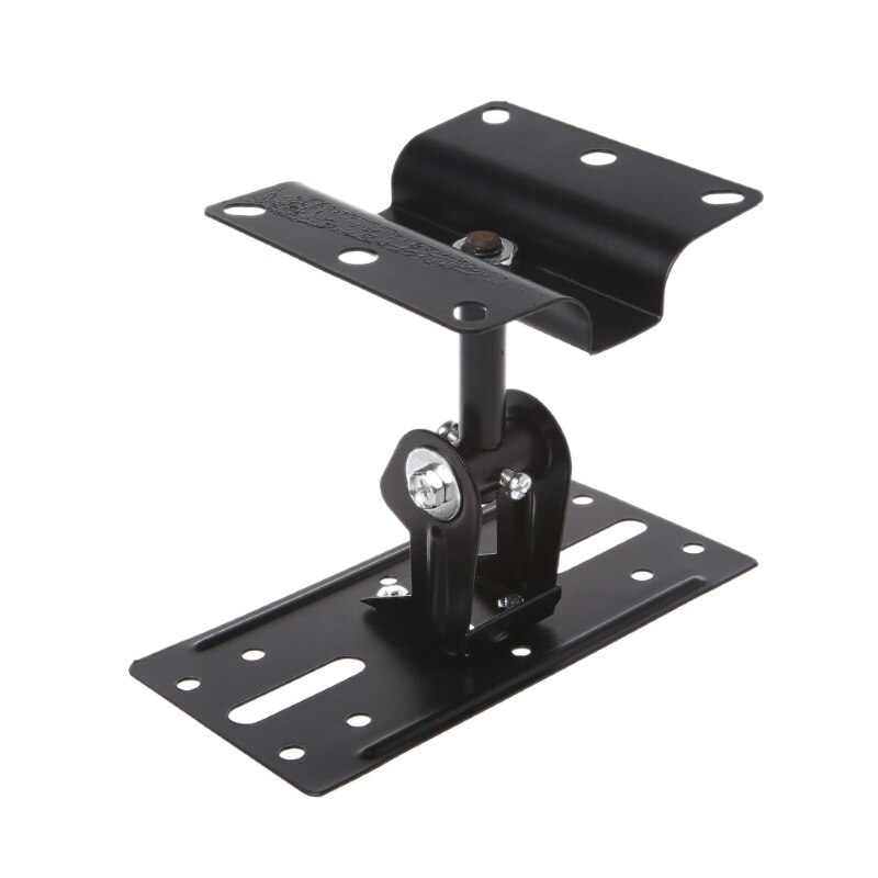 Universal Home Theater Steel Adjustable Speaker Ceiling Wall Mount Brackets Black Metal