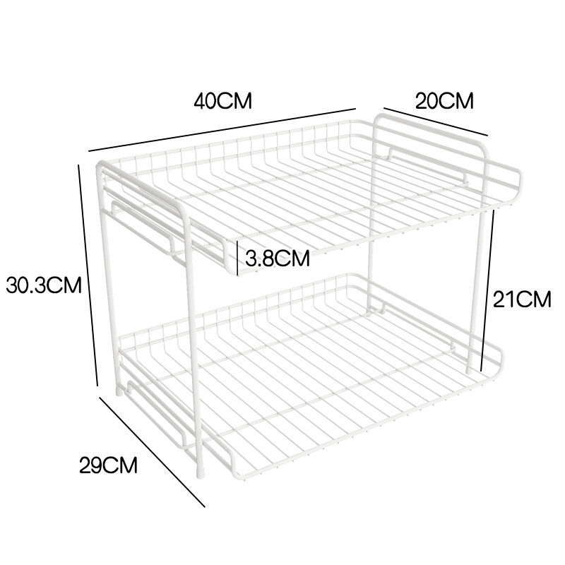 Simple bookshelf small desktop shelf bedroom office desk storage wrought iron table partition window sill cabinet: large white