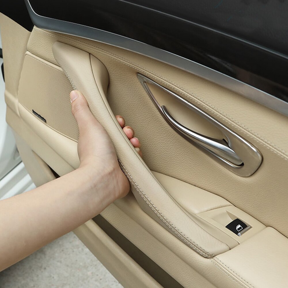 Voor Bmw 5 Serie F10 F11 Grijs Beige Zwart Auto Links Rechts Binnen Interieur Handvat Binnendeur Panel Pull Trim cover