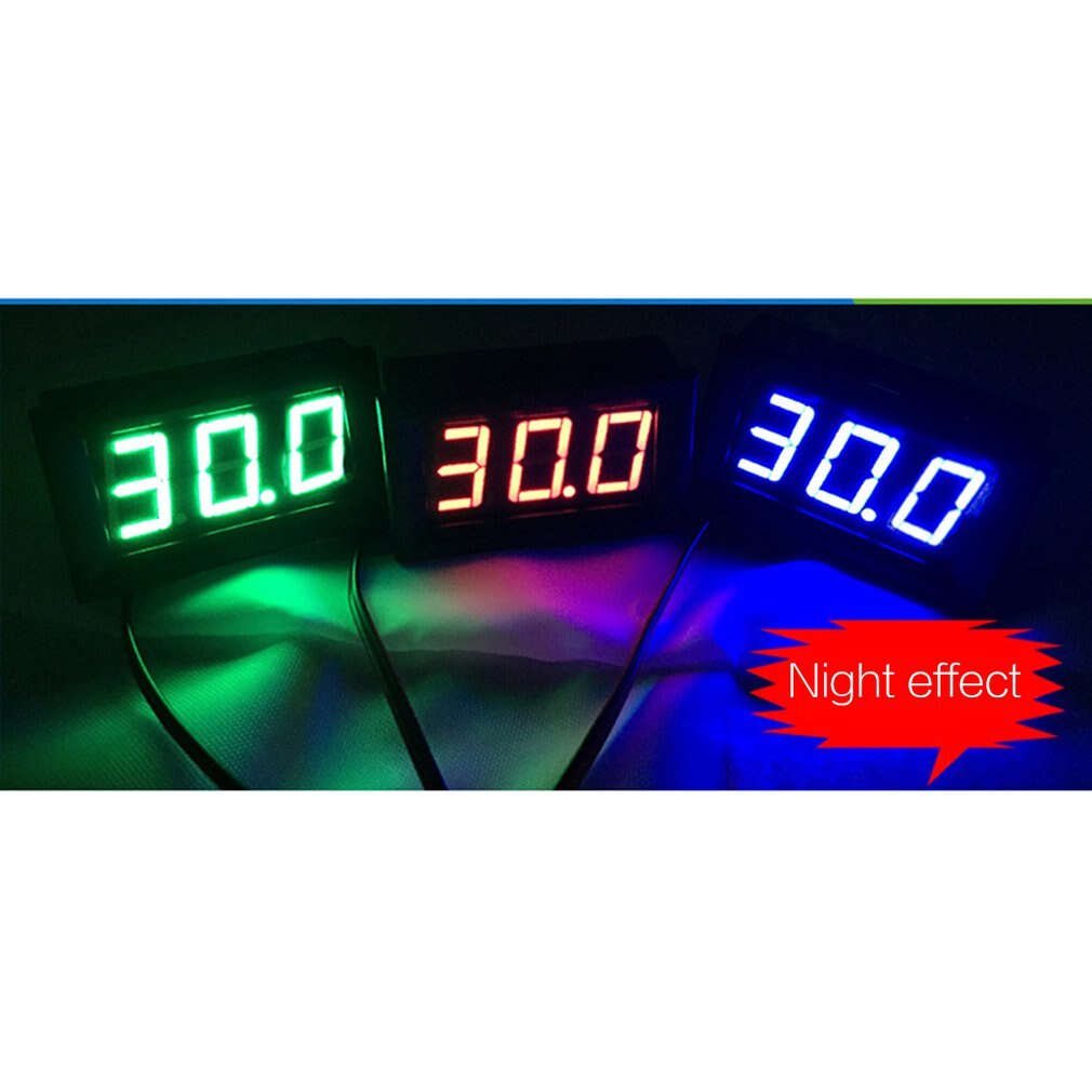 5PCS 0.56 inch 2 Wire Mini LED Display Digital Voltmeter DC2.5V-40V Panel Voltage Meter Tester Reverse connection protection